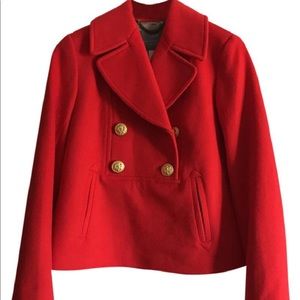 JCrew Pullover Wool Peacoat